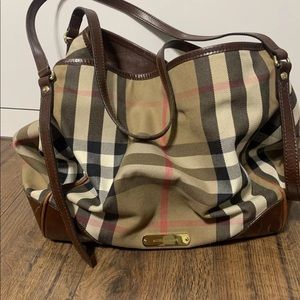 Burberry Canterbury Bridle House Check Medium Tote